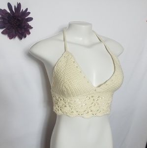 Hand made crotchet top